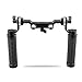 CAMVATE 15mm Rod & Soft Rubber Grip Shoulder Mount Rig with Rosette Standard Accessory for DSLR(Black,M6 Thread,31.8 mm)