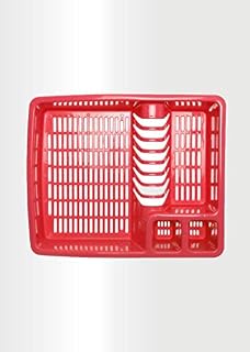 ECO Plastic Dish Drainer Utensil Holder, Dish Rack Drainers (Black)