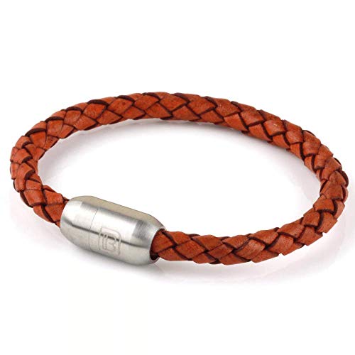 Dowling Brothers Single Wrap Rust Genuine Leather Cuff Bracelet