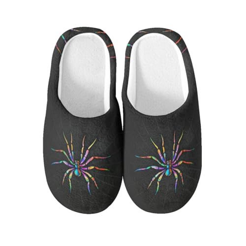 Pantoufles en coton antidérapant Spinness Home confort homme femme
