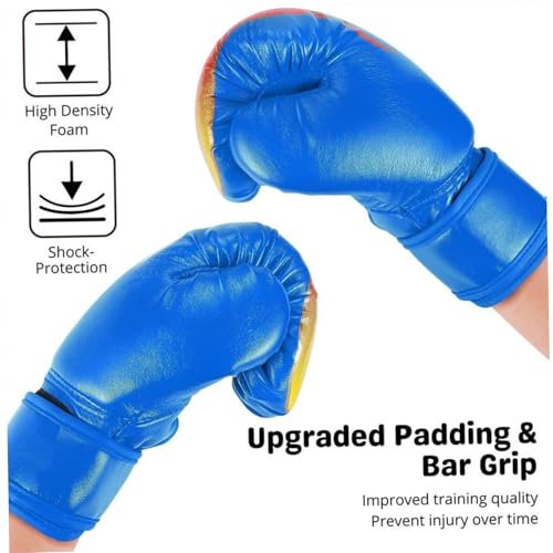Guantes de boxeo para niños de PU con cinta de sujeción para ejercicio 3