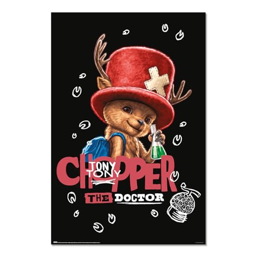 Grupo Erik Poster One Piece Chopper - Laminas decorativas One Piece regalos | Posters para pared ideal decoración habitación | Poster pared: 61x91,5cm a Todo color