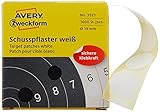 AVERY Zweckform 3521 Schusspflaster 1.000 Stück (Ø19mm, Zielscheibe, Schießsport, Schützensport, Schützenverein, Schützenscheibe, runde Aufkleber, permanent, Markierungspunkt, im Spender) weiß