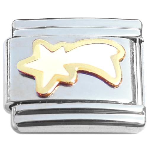 NewCharms Shooting Star White Italian Charm
