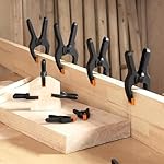 20 PCS 4.5" Heavy Duty Plastic Spring Clamps, Black Spring Clips for Backdrops, Craft Projects, Woodworking, Photography and Display Stands - Image 3