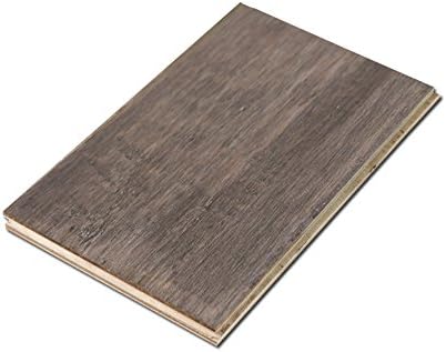 Cali Bamboo - Wide T&G Engineered Flooring, Boardwalk Gray, Hand Scraped - Sample Size 8" L x 5 3/8" W x 5/8" H