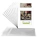 Golden State Art, Acid-Free Cardboard Frames,Pack of 10 White 11x14 Slip in Mats for 8x10 Photo Pre-Adhesive with Backing Board,Paper Frames for Picture Holder,Includes 10 Clear Bags
