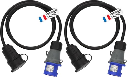 Adaptateur CEE P17 Brennenstuhl de fabrication française avec câble 1,5m IP44