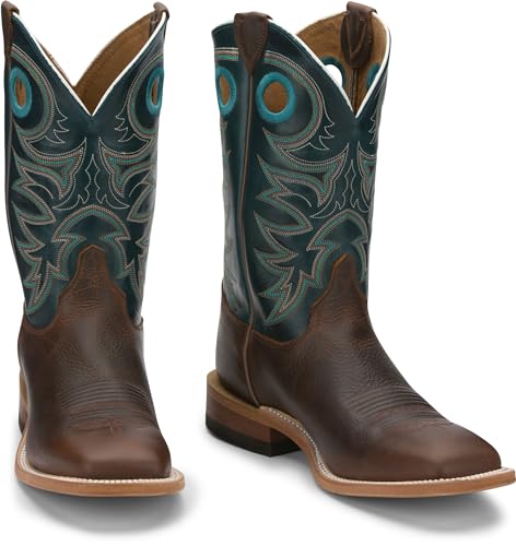 Image of Justin Drennan 11 inch Western Boot for Men, Premium Leather, Cushioned Insole, Durable Outsole