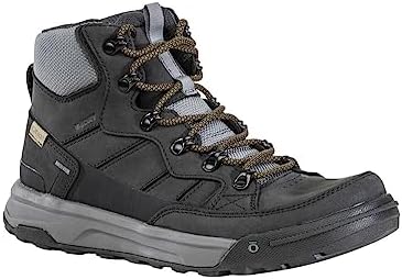 Oboz Men's Burke Mid Leather B-Dry Waterproof Hiking Boot, Granite, 9.5 | Image 2