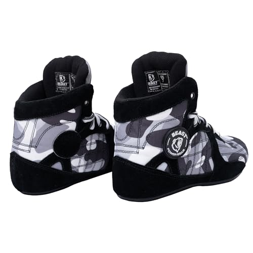 Beastpowergear Bodybuilding Weightlifting MMA Cross-Trainer & Wrestling Shoes Black/Blue4