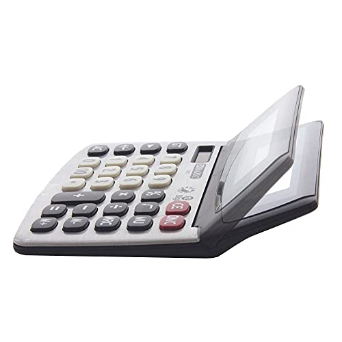 12 Digit Desktop Calculator Big Buttons Dual Power Solar Battery