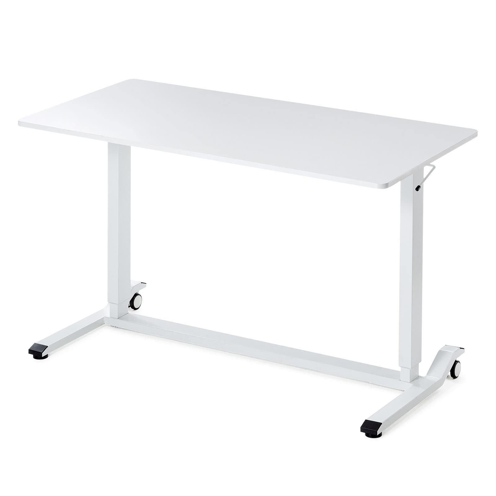 Amazon | サンワダイレクト 昇降式デスク ガス圧 幅120×奥行60cm 高さ  