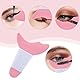 4 Stück Flügelspitzen Eyeliner Hilfe, Multifunktions Silikon Cat Eyeliner Schablone für anfänger, Mehrzweck-Augen-Make-up-Werkzeug für Eyeliner für Eyeliner, Gesichtskontur, Wimpern, Augenbrauen