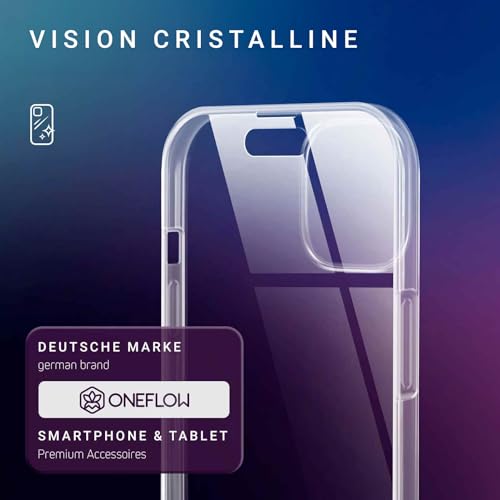 Coque iPhone 15 Plus intégrale transparente 360 degrés protection silicone antichoc Oneflow - 3