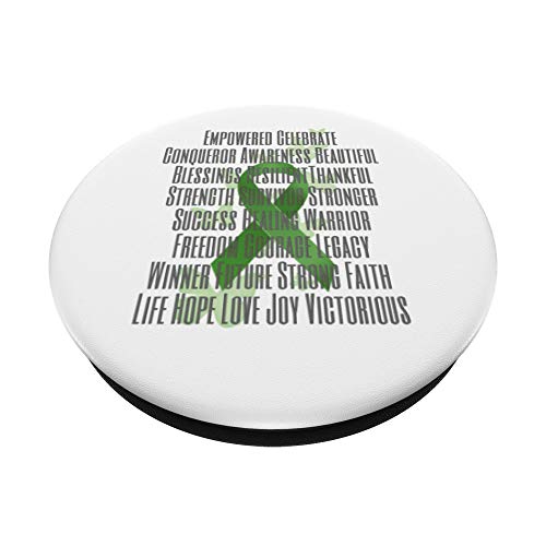 Empowered and Strong Green Awareness Ribbon miniatura 2