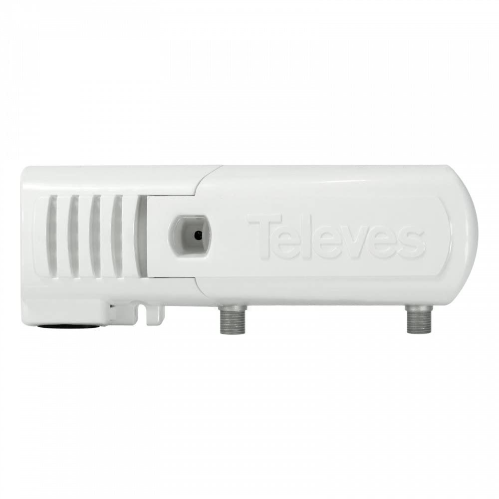 Amplificador de vivienda "F", ecualización y alta ganancia 1 salida: VHF/UHF + C. Retorno pasivo, DOCSIS 3.0 - TELEVES 553504
