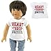 Heart Throb in Training T-Shirt for 18-Inch Dolls | Premium Quality & Trendy Design | Dolls Clothes | Outfit Fashions for Dolls for Popular Brands