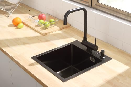 Miniatura 10 de Grifo Cocina Negro Abatible, Cecipa Grifo Cocina Plegable 180 , Con 2 Tipos Chorros Agua, Grifo Cocina Fregadero Giratorio De 360 , Grifo Ventana Plegable, Grifo Fregadero Abatible Negro