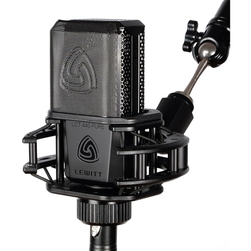 Lewitt LCT 440 PURE Condenser Microphone with Lewitt Connect 2 Audio Interface, On-Stage DS7200B Microphone Stand, Quik-Release Mic Adapter, and 20\' XLR Cable - Thumbnail 5