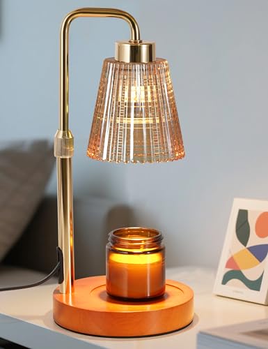 Candle Warmer Lamp with Timer Dimmable, Birthday Gifts for Women Mom, House Warming Gifts New Home Decor, Wax Melt Warmer for Jar Candles