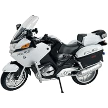 Welly Die Cast BMW R1200 RT Police Motorcycle, 118 Scale, Collectible Model Dirt Bike