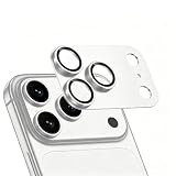Viviber iPhone 17 Proカメラフィルム 一体型レンズカバー 全面保護 9H強化ガラス アルミフレーム採用 0.9mm薄型 透過率99% 指紋防止 ケース干渉しにくい カメラフィルム