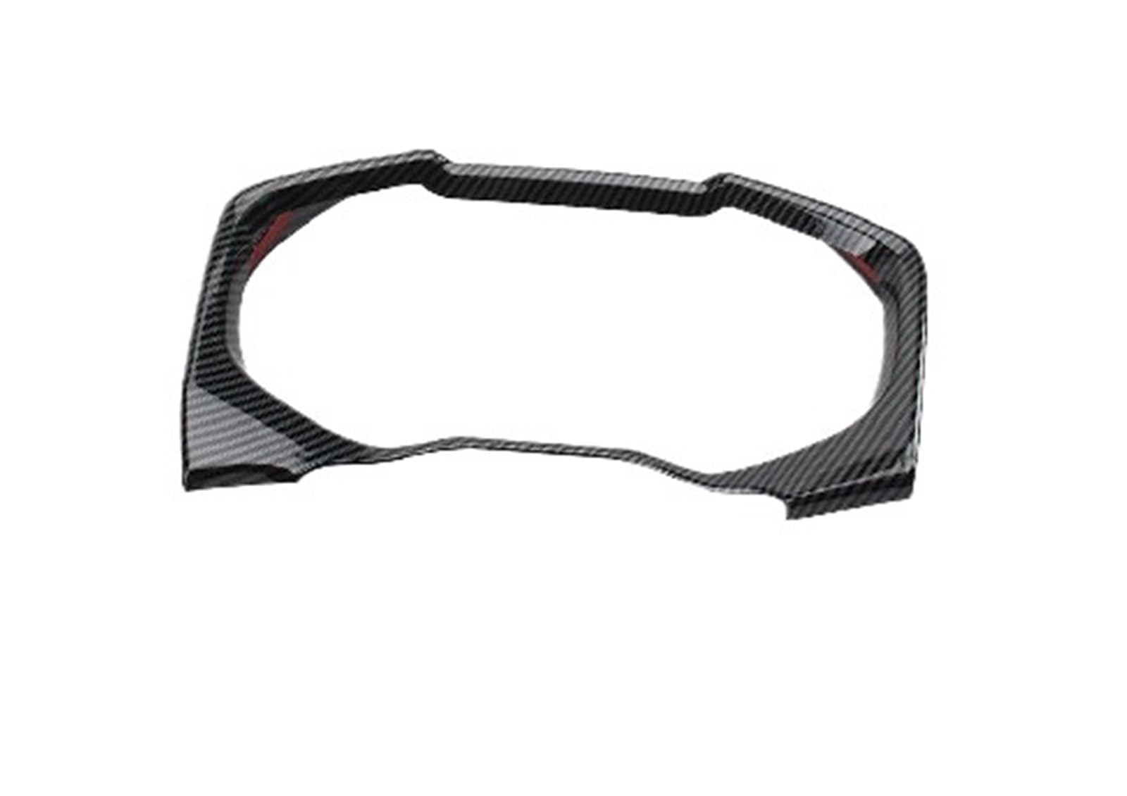 Car Dashboard Display Decorative Frame Sticker for Toyota for RAV4 XA50 Hybrid 2019 2020 2021 2022 2023 2024 OOPUHKSY(LHD Carbon Fiber Look)