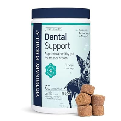 Veterinary Formula Smart Vitality Dental Support Dog Soft Chews, 60 Count
