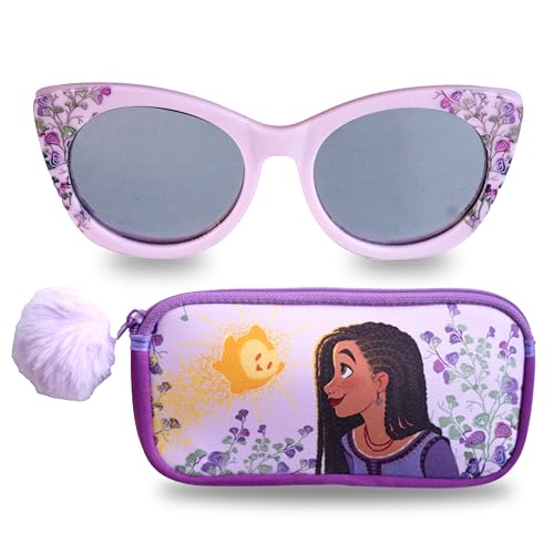 Disney Capa de óculos de sol e óculos Wish Girls para crianças | Óculos de sol infantis para meninas