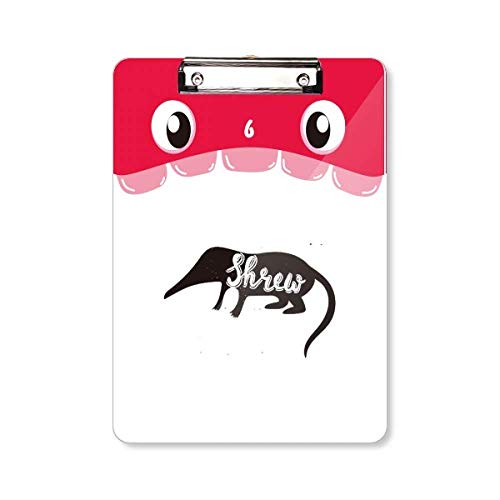Porte-bloc A4 Shrews pince bouche d'animal parfait pour vos notes de réunion et croquis