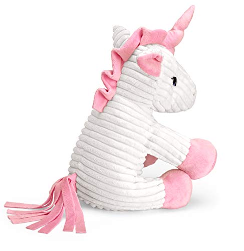 Mousehouse Gifts - Einhorn-Kuscheltier - Cord - Weiß & Rosa - 25 cm (10) – Bild 4