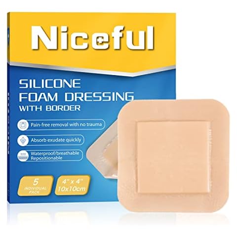Niceful 4"x4" Silicone Foam Dressing Cover