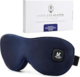 Aroma Season Heated Eye Mask, Moist Heat Eye Compress with Cordless Design, for Blepharitis and Dry Eyes Treatment (Navyblue)