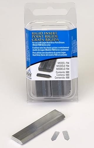 Authentic Logan F54 Rigid Point (600 pcs) for Use in Logan F500-1 and F500-2 Point Drivers, Refill
