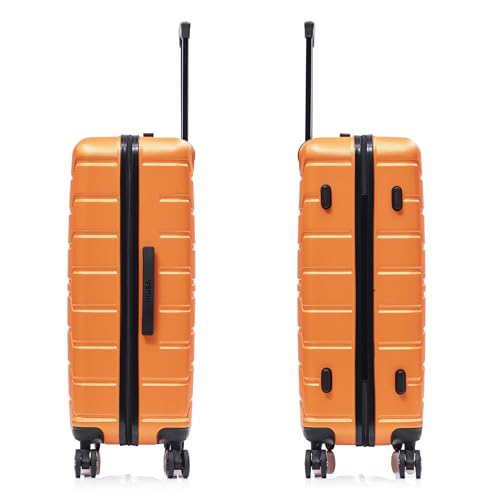 Image of InUSA TREND Luggage with Spinner Wheels | Durable Lightweight Hardside Suitcase, Travel Sets with Handle and Trolley | (20in, 24in, 28in, 32in) 4 Piece Set | Orange
