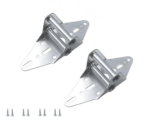 Dobradiças de porta de garagem com parafusos de montagem, dobradi...