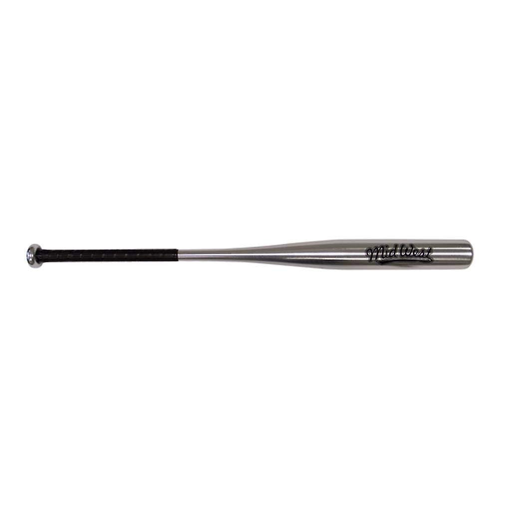 Midwest Adult Aluminium Bat - Silver/Black, 34 inch, multicolour, one size