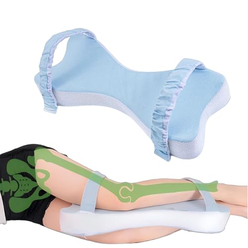Almohada ortopédica extra grande para dormir de lado, almohada de espuma viscoelástica de 53 cm para aliviar el dolor de cadera y espalda, almohada de tamaño grande entre piernas para alineación de la