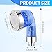 1Pcs Blue Shampoo Bowl Sprayer Head with Filter Salon Shampoo Bowl Faucet Sink Sprayers Lava Cabezas Para Peluquería 3 Sprayer Modes and High Pressure for Spa Barber