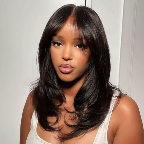 Tinashe Human Hair Wig Glueless 6×5 HD Lace Front Bob Natural Black...