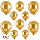 Gold Balloons,3 Different Sizes 77 Pack Metallic Gold Balloons 12 Inch,5 Inch,10 Inch Chrome Gold...