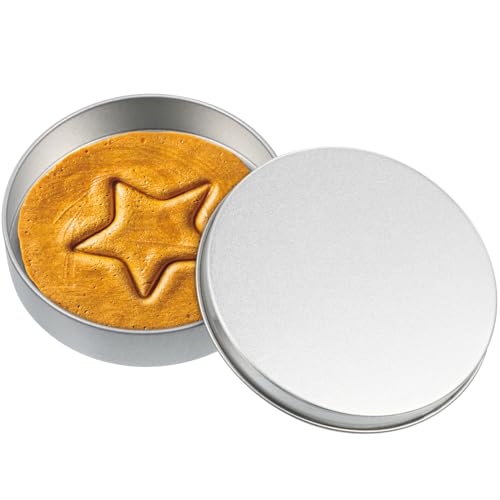 Hemobllo 10-Pack Iron Candy Biscuit Storage Box: Round Metal Jar with Lid, for Snacks, Parties, Christmas, Office, Home