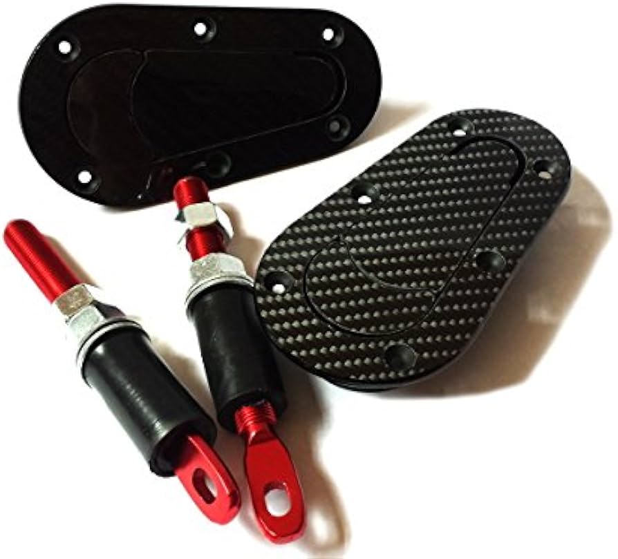 Amazon | カーボンボンネットピン/フラットタイプ/エアロ