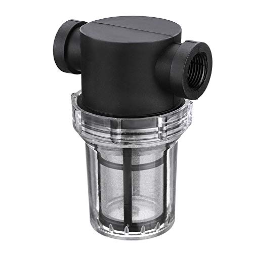 1Pcs Garden Pond 1 inch Inline Mesh Strainer Water Pump Filter Irrigation High Flow Pipeline Filter Garden Interface Strainer(Size:80 mesh)