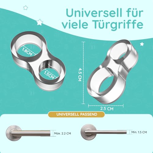 Türklinkenpuffer Türgriff Schutz [10 Stück] – Transparente Türstopper Klinke, hochelastische weiche Türgriff Stopper – Türklinken Schutz & Türstopper Türklinke zum Wandschutz