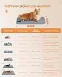 Feandrea Welpen-Unterlagen waschbar, Wiederverwendbare Matten für Hunde, 61 x 46 cm, 2er Set, S, Hundetoilette, auslaufsicher, rutschfest, super saugfähig, grau PTD018G01