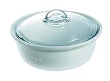 Microondas Pyrex Impressions - Cacerola con Tapa, 26 x 26 x 8 cm, Color Blanco