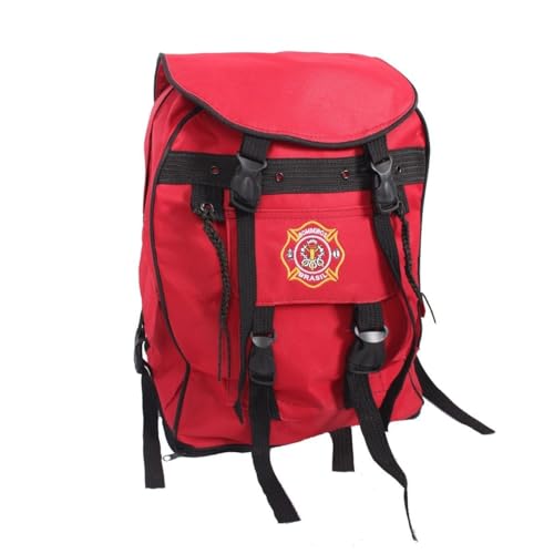 Mochila Bombeiro Civil Modelo Canadense Vermelha