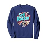 Photo Gallery regalo vintage 1974 still rockin since per amanti della musica femminile felpa, unisex per adulti, navy, l Photo Gallery regalo vintage 1974 still rockin since per amanti della musica femminile felpa, unisex per adulti, navy, l